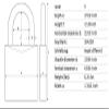 ABUS 75/30 Small Solid Brass Padlock with 2 Keys for Outdoor, School, Gym, 1 9/64in (30mm) Wide, Keyed Different view 3