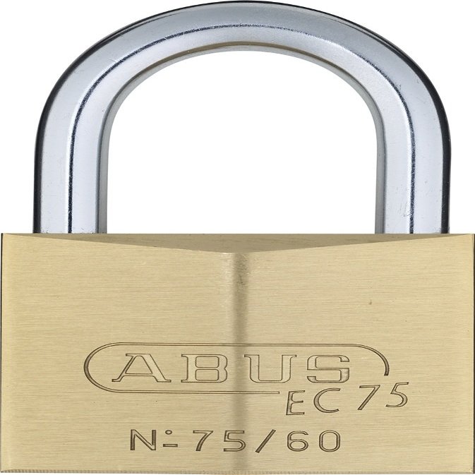 ABUS 75/60 Brass Padlock Keyed Different