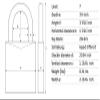 ABUS 75/60 Brass Padlock Keyed Different view 4