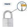 ABUS 75IB/50 KD Marine Grade Chrome Plated Brass Padlock view 2