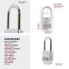 ABUS 160/50HB50 Weatherproof Resettable Chrome Combination Padlock, 4 Dial, with 2" Long Shackle view 2