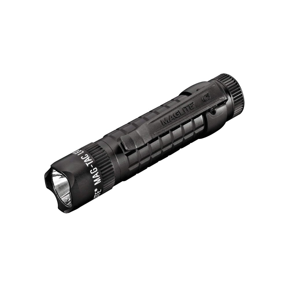 Maglite MAG-TAC 2-Cell CR123 LED Tactical Flashlight  High Lumen, Water-Resistant, QuickClick Modes Crowned Bezel  Black