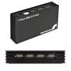 StarTech 7 Port Compact Black USB 2.0 Hub - Hub - 7 x Hi-Speed USB - Desktop - for StarTech Professional USB to DVI External Dual or Multi Monitor Video Adapter view 1