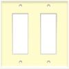 Decorative Wall Plate 2-Gang Almond (Pack of 12) view 1