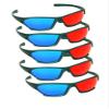 5 Pairs - 3D Red Cyan Anaglyph Plastic Classic Glasses view 1