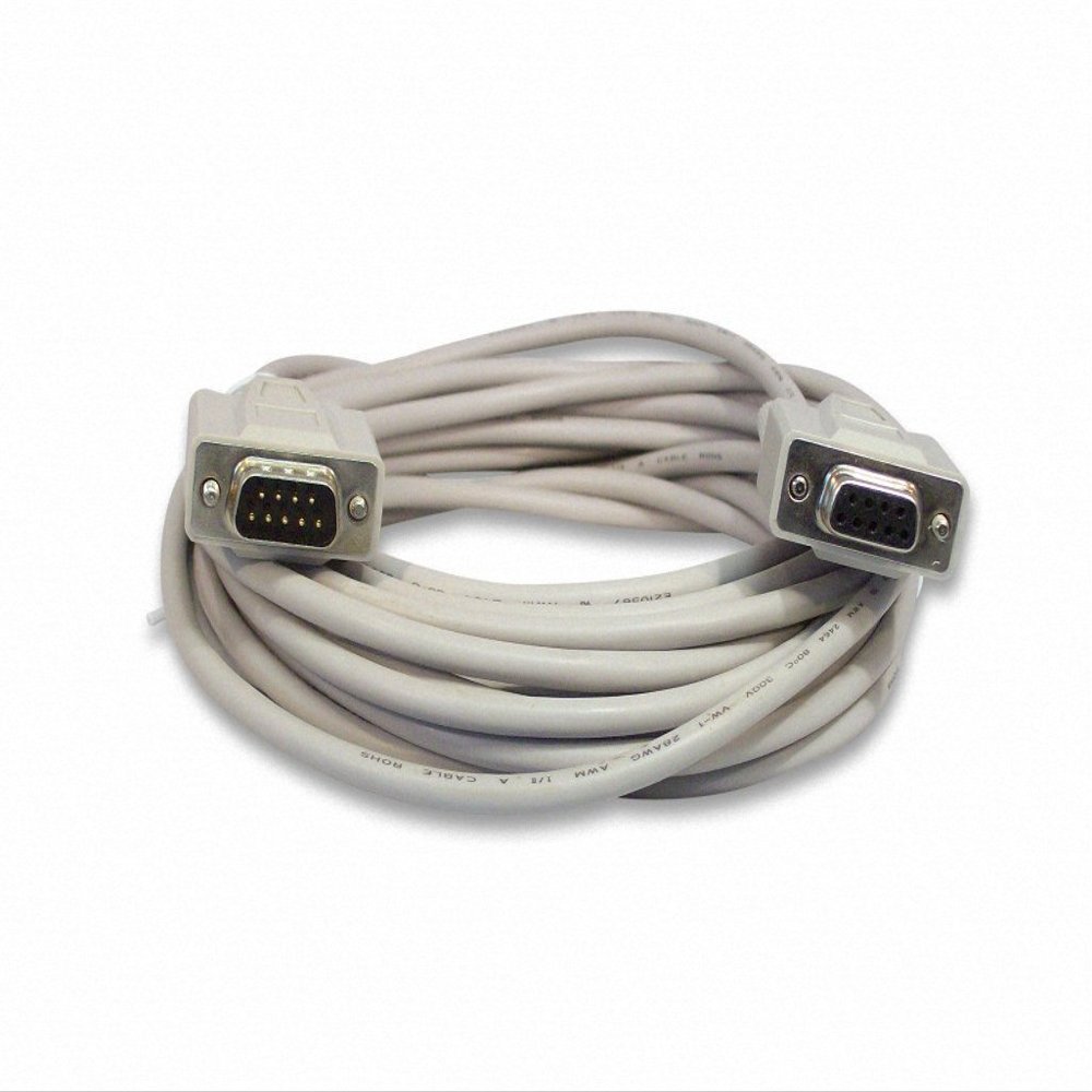 YCS basics 25 Foot DB9 9 Pin Serial / RS232 Male/Female Extension Cable