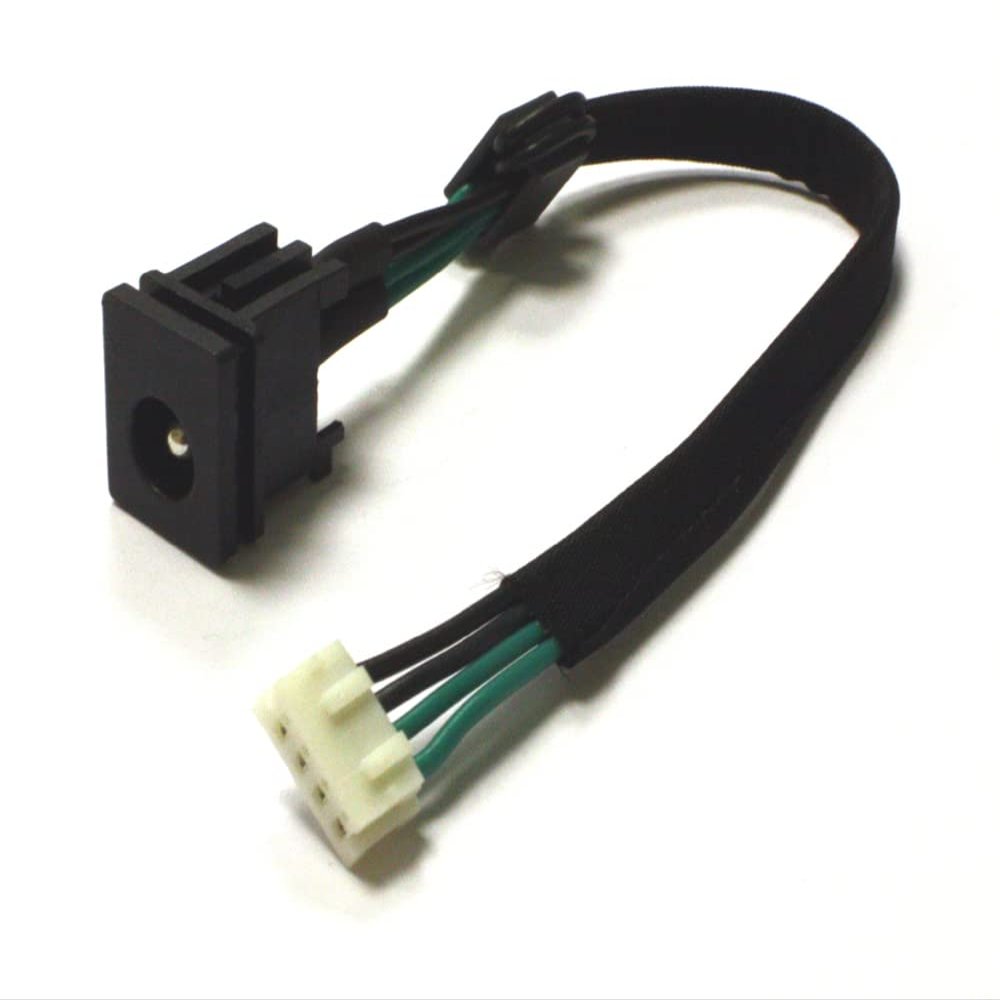 Power4Laptops Replacement Laptop DC Jack Socket with Cable Compatible with Toshiba Satellite C650-15J