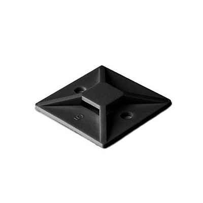 Hellermann Tyton MB3A0C2 151-28710 4 Way Mounts Black Rubber Adhesive .75" X .75" - 100 Pack
