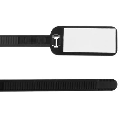 Skywalker 3 Cable Ties w/Write-on Label (Black / 100 Pack)