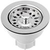 Jones Stephens B02400 Polished Stainless Basket Strainer view 1