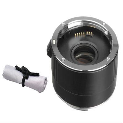 Vivitar Canon EF 40mm f/2.8 STM USM 2X Teleconverter (4 Elements) + Nwv Direct Microfiber Cleaning Cloth.