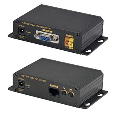SPT 15-UV101 Active VGA RS232 Over CAT5E/CAT6 Extender Kit (Black)