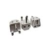 Ckitze UK, Ireland, Dubai Travel Grounded Universal 2 Inputs USA Power Plug Adapter - 3 Pack - Type G - CE Certified for Mobile Cell Phone, Laptop, Tablet Chargers and More view 1