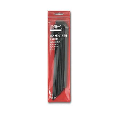 L Key SAE Long Arm 11 pc Vinyl Pouch Eklind 10311 5/64 3/8