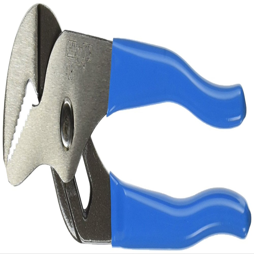 Tongue & Groove Straight Jaw Plier with SAFE T STOP 428 8"