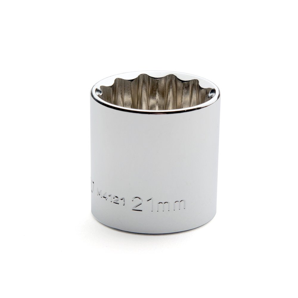 Cougar Pro M4121 1/2" Drive 12 Point Standard Metric Socket, 21mm