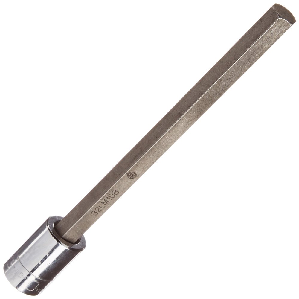 Wright Tool 32L-10MM 3/8" Drive Long Length Metric Hex Bit Socket, 10mm