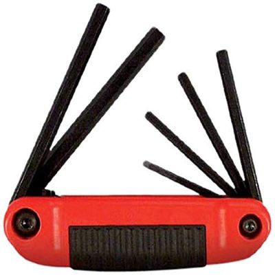 Resin Fold Up SAE Hex Key 6 pc Set Eklind 25611 5/32" 3/8"