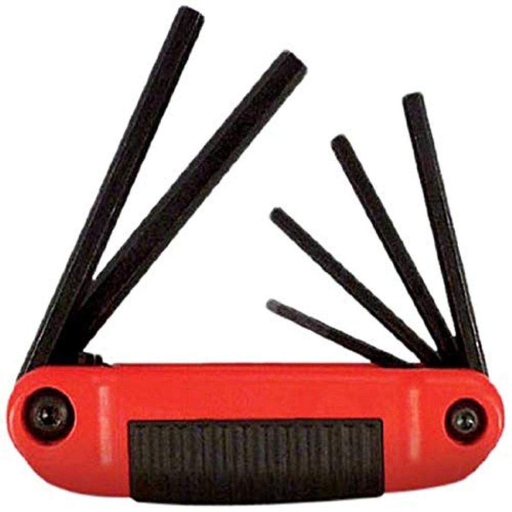 Resin Fold Up SAE Hex Key 6 pc Set Eklind 25611 5/32" 3/8"