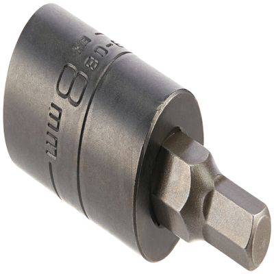 Wright Tool 42B-08MM 1/2" Drive Metric Impact Hex Bit Socket, 8mm