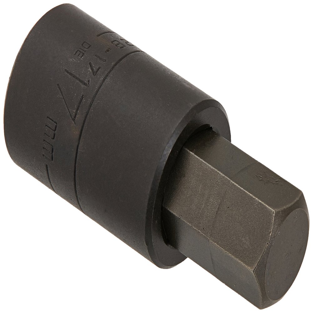 Wright Tool 42B-17MM 1/2" Drive Metric Impact Hex Bit Socket, 17mm