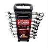 Cougar Pro M8MRCW Metric Full Polish Ratcheting Combination Wrench Set, 8mm - to 19mm (8-Piece) view 1