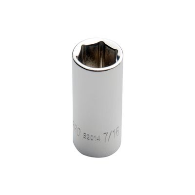 Cougar Pro E2014 1/4" Drive 6 Point Standard Socket, 7/16"