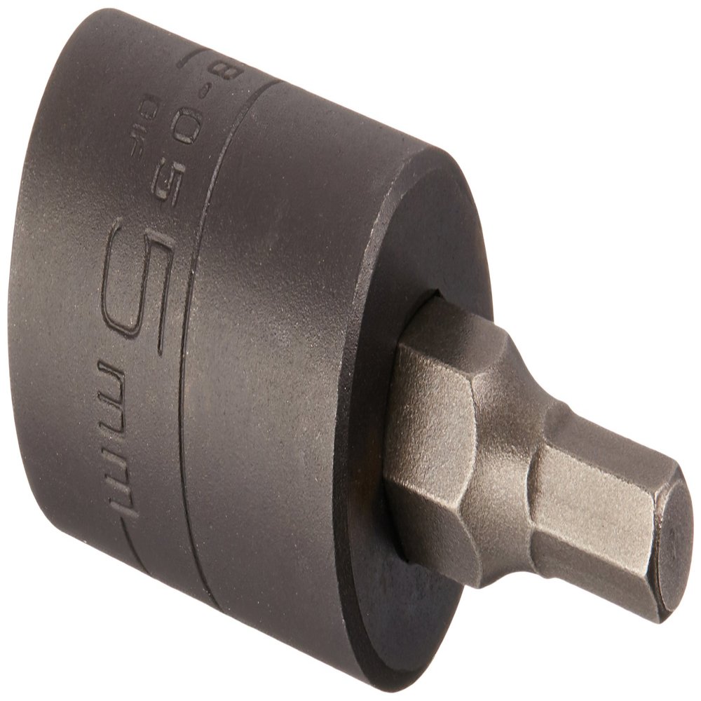 Wright Tool 32B-05MM 3/8" Drive Metric Impact Hex Bit Socket, 5mm