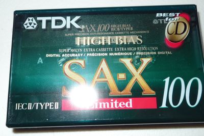 TDK Cassette Tape, 90 Min, Type II, High Bias, Made in Japan