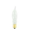 Bulbrite 7.5W 130V Clear Bent Tip Decorative Bulb, E12 Base view 1