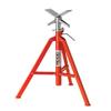 RIDGID 22168 Model VF-99 V Head High Folding Pipe Stand, 12-inch Pipe Stand, Red view 1