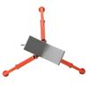 RIDGID 22168 Model VF-99 V Head High Folding Pipe Stand, 12-inch Pipe Stand, Red view 2