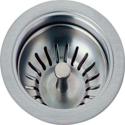Delta Faucet 72010-AR Flange and Strainer Kitchen Sink, Arctic Stainless