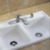 Delta Faucet 72010-AR Flange and Strainer Kitchen Sink, Arctic Stainless view 2