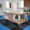 Rubber-Cal Eco-Sport Floor Tile-Pack of 3, Blue, 1 x 20 x 20-Inch view 3