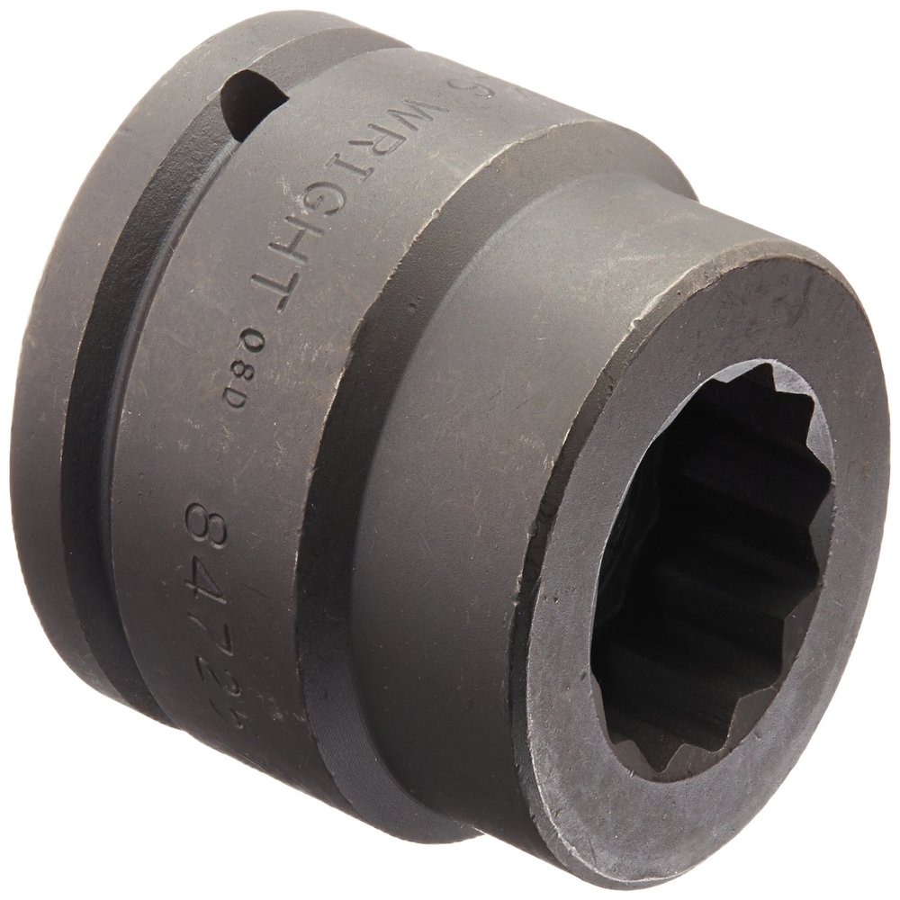 Wright Tool 84725 1-1/2" Drive 12 Point Impact Socket, 1-9/16"