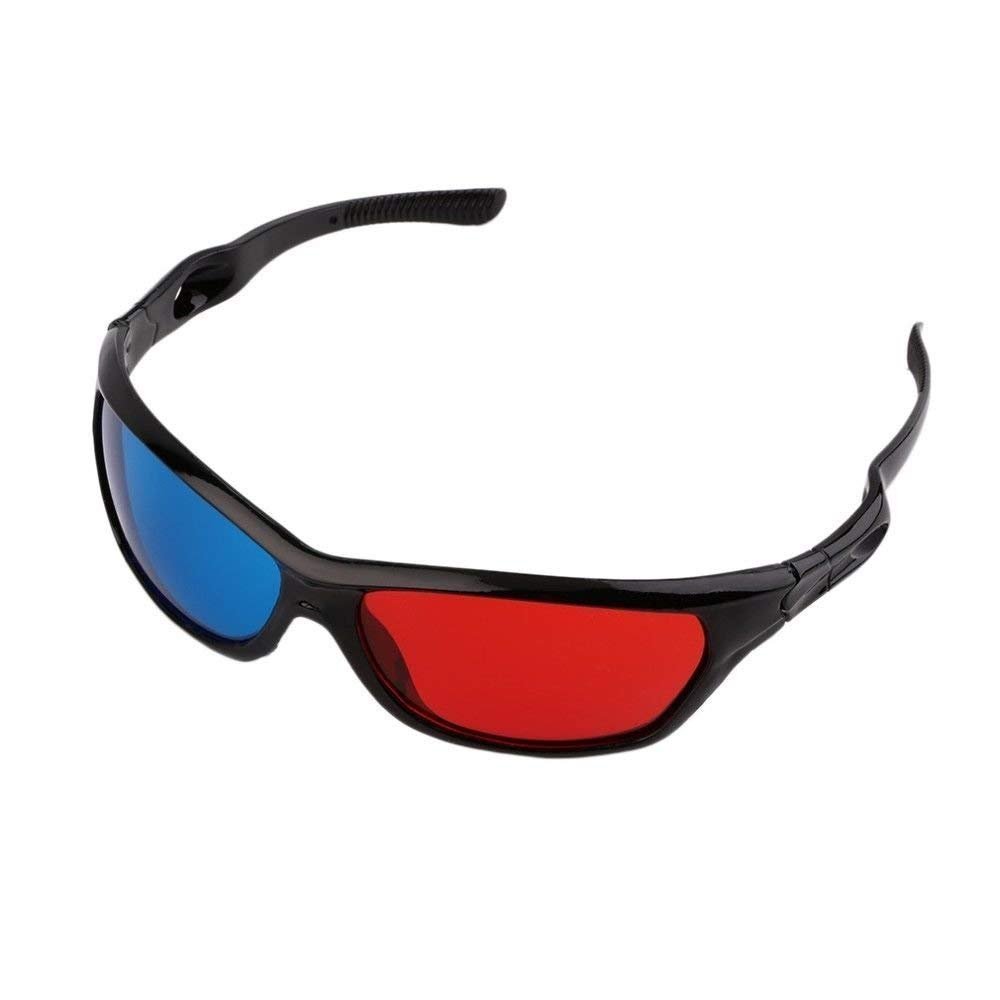 3D Classic Red Cyan Anaglyph Plastic Glasses
