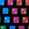 Learning Spanish Traditional Colored New Keyboard Stickers view 1
