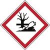 Brady 121194 Polyester GHS Environmental Picto Label , Black/Red On White, 1.5" Height x 1.5" Width, Pictogram "Environmental" (1 Per Card, 20 Labels) view 1