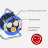 Brennenstuhl Compact 3-Way Socket Cable Reel (15 m Cord Length, Thermal Cut-Out Protection), Small Reel for Easy Tool Box Storage, Cable Colour: Black view 2