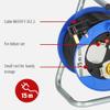 Brennenstuhl Compact 3-Way Socket Cable Reel (15 m Cord Length, Thermal Cut-Out Protection), Small Reel for Easy Tool Box Storage, Cable Colour: Black view 3