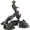 Delkin Devices Fat Gecko Triple Suction Camera Mount - Powerful Suction Cup Camera Mount for Car, Motorcycle, Desk, Window | Secure and Adjustable Action Camera Holder for Video Recording view 1