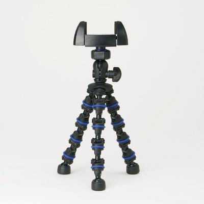 METRIX UN-2BL Tabletop Tripod/Mini Tripod, Universal Pod, Small, Lightweight, Articulated, Flexible Freely Bending, Blue