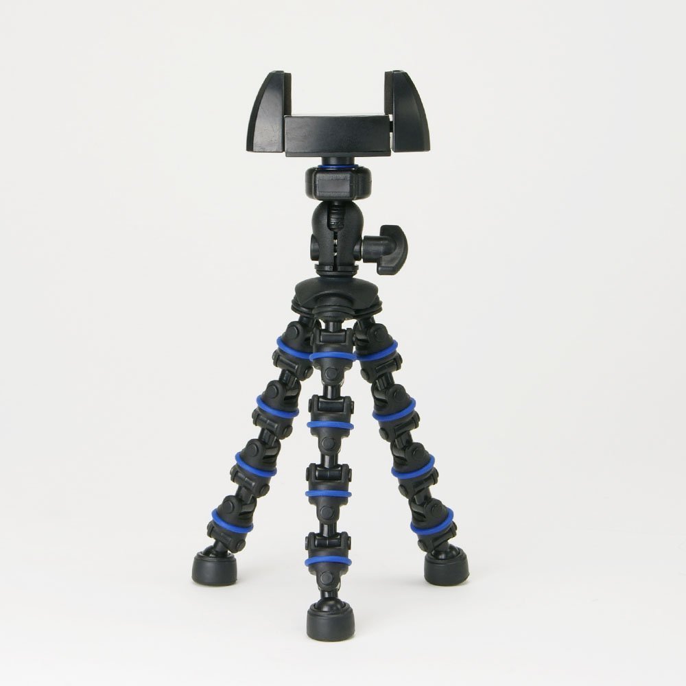 METRIX UN-2BL Tabletop Tripod/Mini Tripod, Universal Pod, Small, Lightweight, Articulated, Flexible Freely Bending, Blue