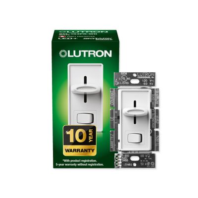 Lutron Skylark LED+ Dimmer Switch, Slide Dimmer, Single Pole/3-way