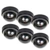 VideoSecu 6 x Imitation Dummy Fake Dome Security Cameras with Flashing LED Home CCTV Simulated Surveillance with Free Warning Stickers CRR view 1