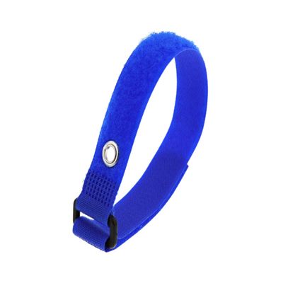 Secure 12 Inch Blue Cinch Straps with Eyelet - 5 Pack