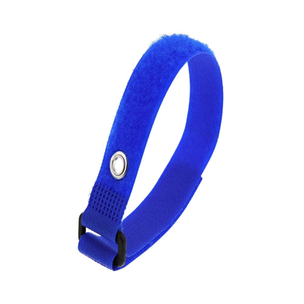 Secure 12 Inch Blue Cinch Straps with Eyelet - 5 Pack