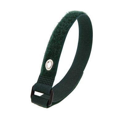 12 Inch Green Cinch Strap with Eyelet - 5 Pack