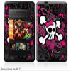 Girly Skull Bones Decal Style Skin fits 2012 Amazon Kindle Fire HD 7 inch view 1